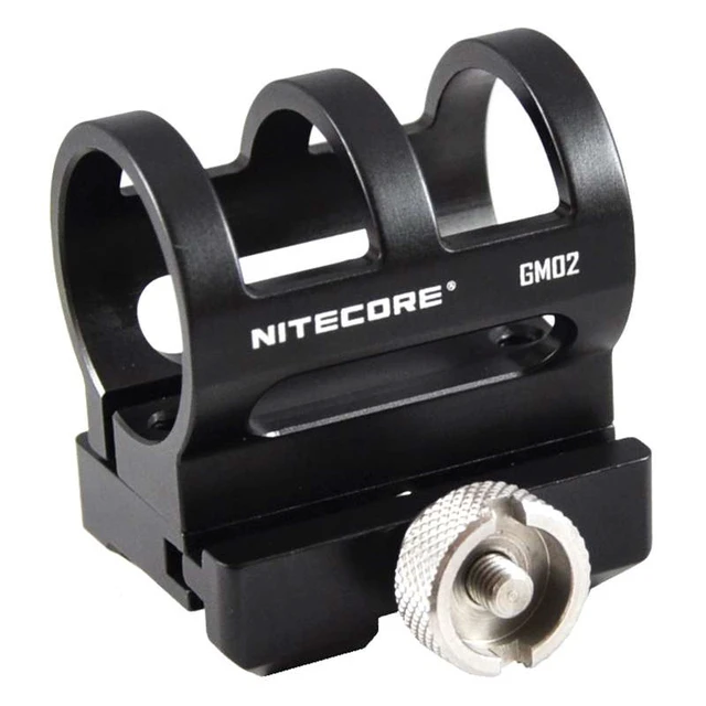 Alt view image 2 of 4 - Nitecore GM02 Picatinny 1" Diameter Flashlight Rail Mount Fits SRT7, SRT6, MT25
