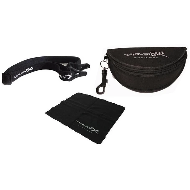 Alt view image 2 of 2 - WileyX 4006 Guard Sunglasses Matte Black Interchangeable 3 Lens Clear/Rust/Grey