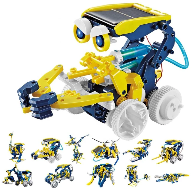 Main image of Solar Power Robot Kit 11-in-1 Kids STEM Electronic Learning Toy Ages 8+ New