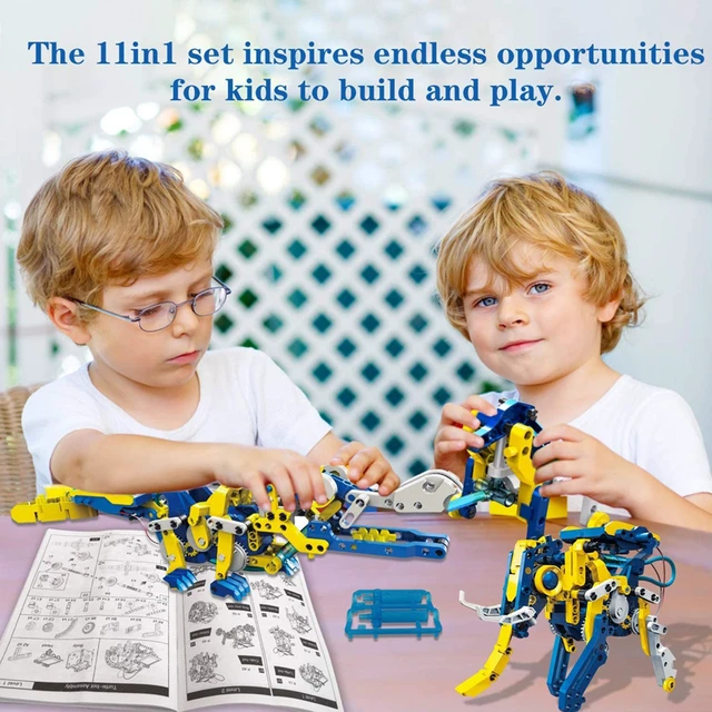 Alt view image 2 of 6 - Solar Power Robot Kit 11-in-1 Kids STEM Electronic Learning Toy Ages 8+ New