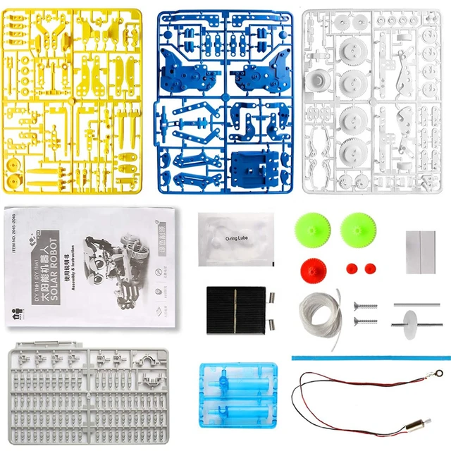 Alt view image 5 of 6 - Solar Power Robot Kit 11-in-1 Kids STEM Electronic Learning Toy Ages 8+ New