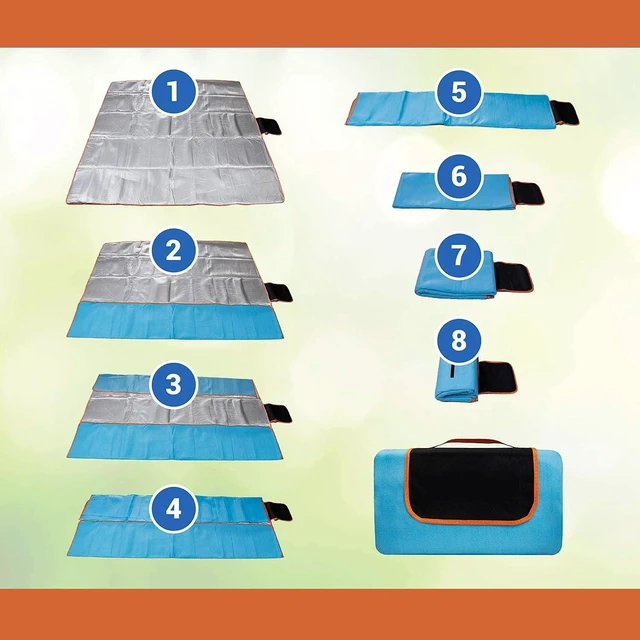Alt view image 5 of 6 - Picnic Outdoor Blanket Waterproof Sandproof Triple Layers Extra Large - 78"x78"