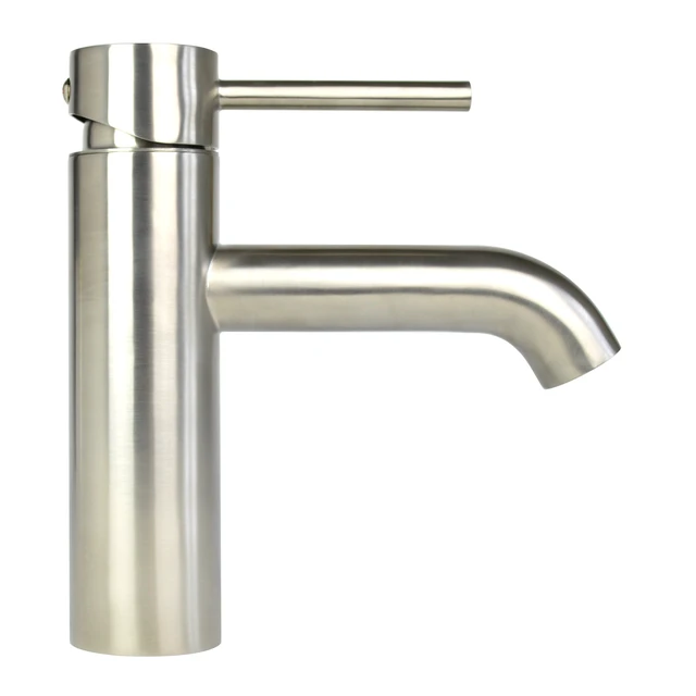 Alt view image 2 of 3 - Eisen Home Melrose 7" Single Hole Bathroom Sink Faucet Brushed Nickel 1-Handle