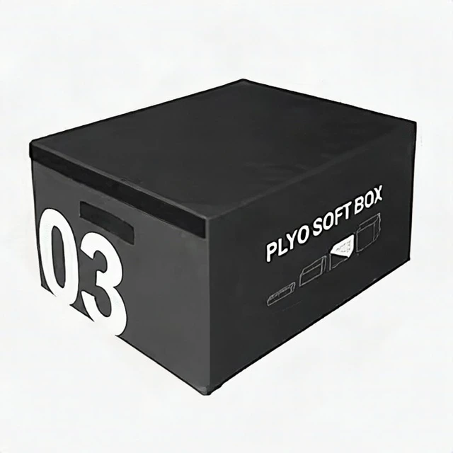 Alt view image 3 of 3 - Pylo 3-in-1 Foam Plyometric Jump Box 35x18x30 Soft Plyo Fitness Training New