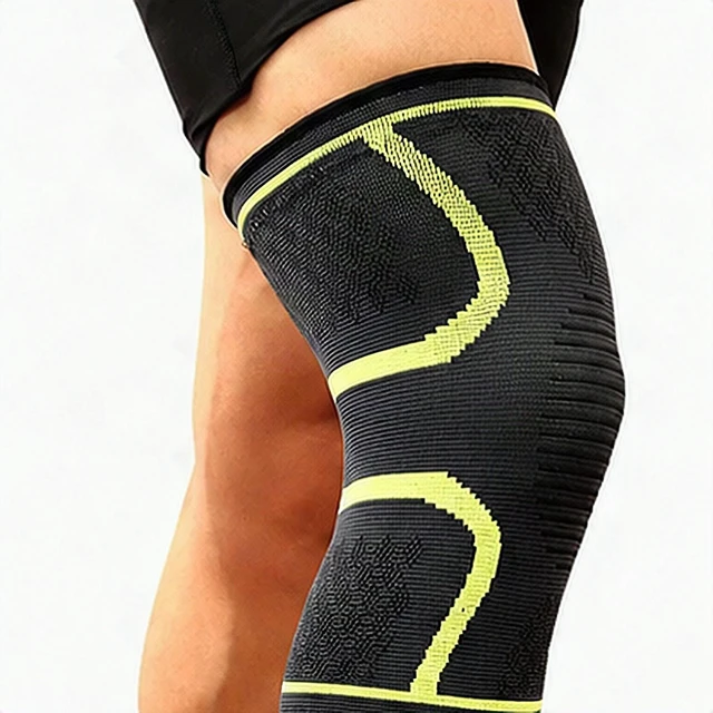 Alt view image 2 of 7 - Knee Compression Sleeve Brace Support Pain Relief Arthritis Sport Joint XL New