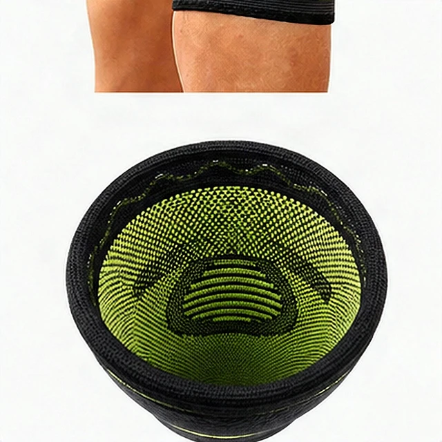Alt view image 5 of 7 - Knee Compression Sleeve Brace Support Pain Relief Arthritis Sport Joint XL New