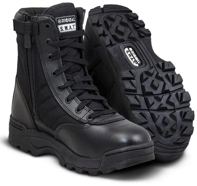 Main image of Original Swat Women's Classic 9" Tactical Boots Side Zip 1152 10 Black