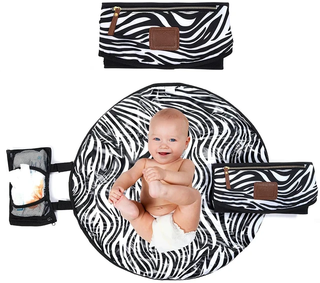 Main image of Portable Baby Diaper Changing Pad Waterproof Foldable Travel Mat White Black New