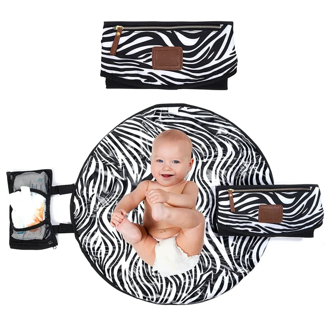 Alt view image 4 of 4 - Portable Baby Diaper Changing Pad Waterproof Foldable Travel Mat White Black New