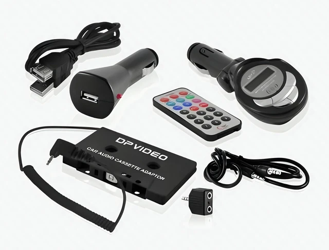 Main image of DP Audio DPK60 Phone Accessories Bundle Cable Splitter Car Charger Black - New