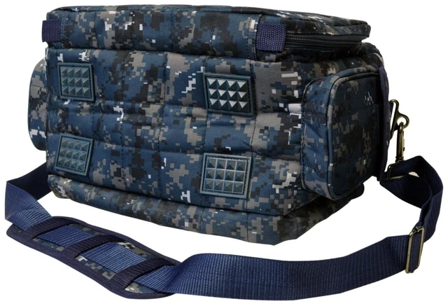 Alt view image 6 of 7 - Every Day Carry Tactical Shoulder Messenger Pistol Shooting Range Bag - Navy Digital