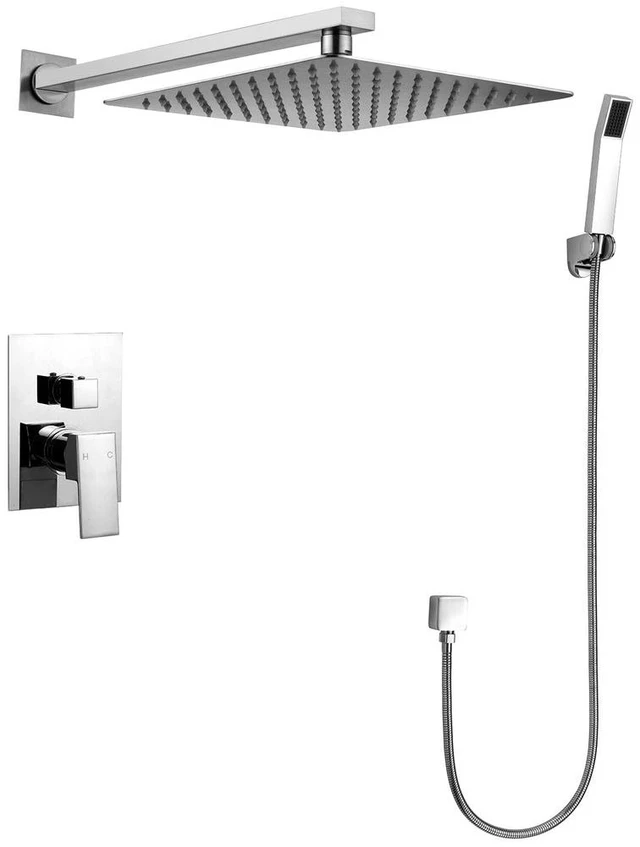 Main image of Eisen Home S9183 Rainfall Handheld Shower Head Combo High Pressure Polished