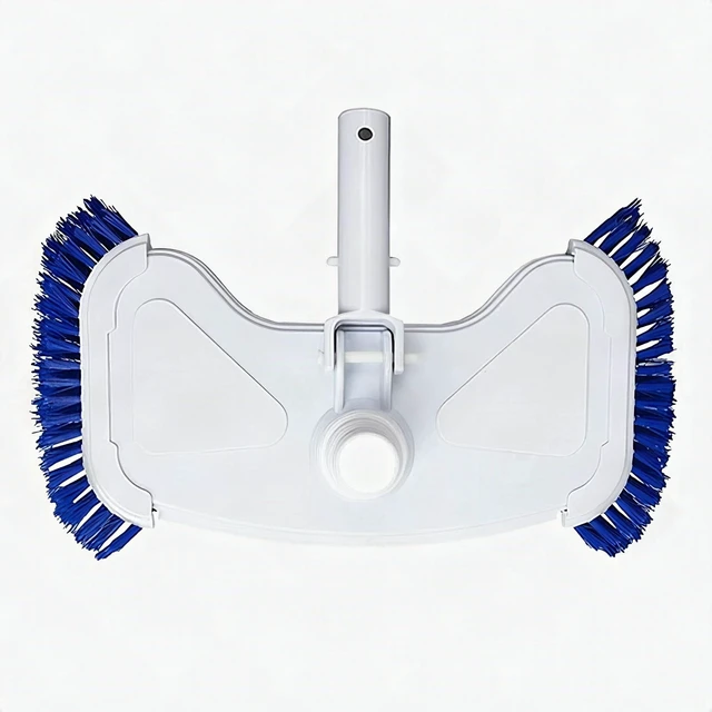 Alt view image 3 of 7 - Heavy Duty Swimming Pool Vacuum Head Floor Wall Cleaning Brush Tool Blue - New