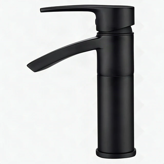 Alt view image 2 of 5 - Eisen Home Ariana Single Hole Bathroom Sink Faucet 360 Swivel Spout Matte Black