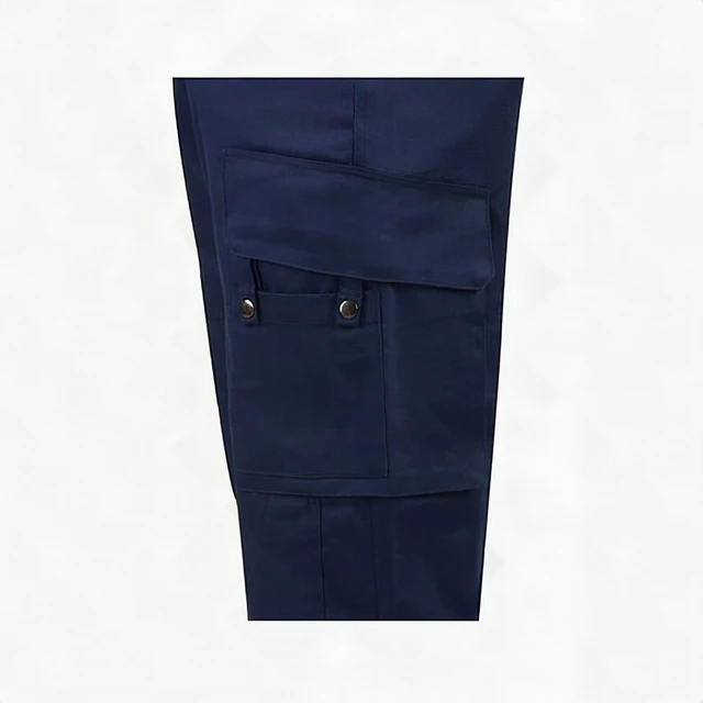 Alt view image 5 of 7 - Propper Fire Resistant Reflective Extrication Suit Padded Knees Navy 4XL-L