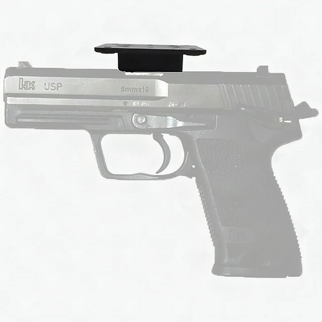 Alt view image 4 of 7 - Explorer Tactical Magnetic Pistol Gun Holder Concealed Quick Access EDC Black