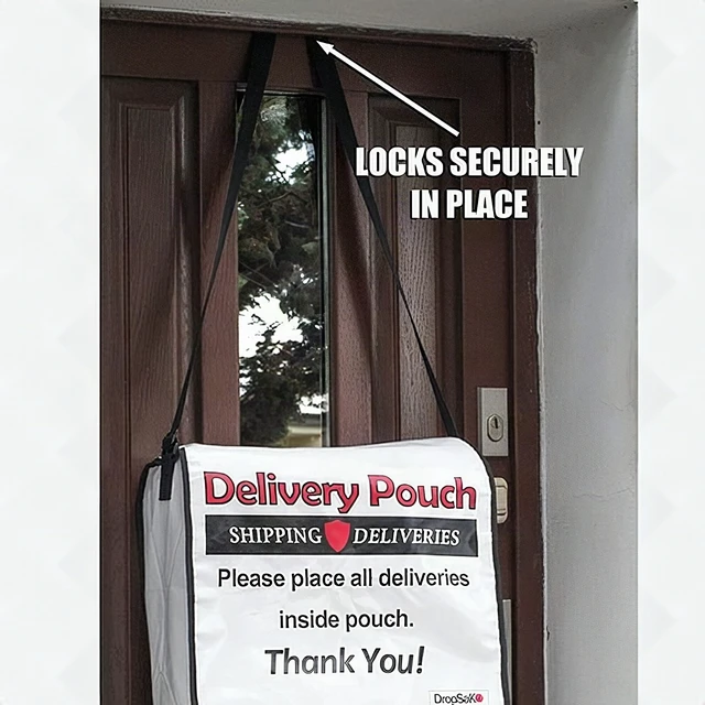 Alt view image 5 of 7 - Alta Large Waterproof Delivery Pouch Bag 22x16x10 Grocery Shopping Package White