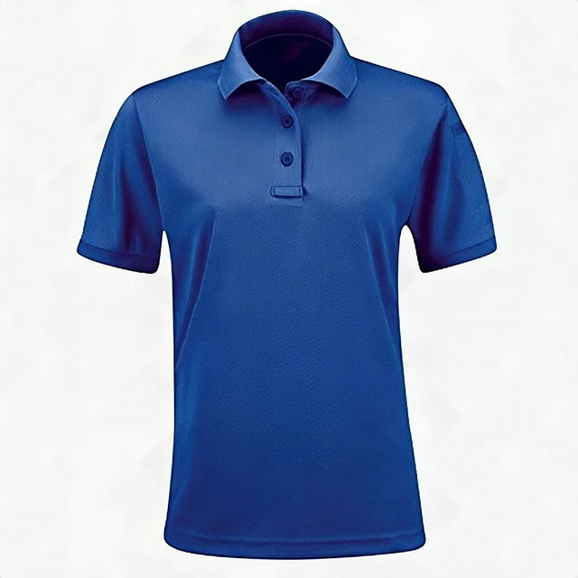 Alt view image 4 of 5 - Propper Women's Uniform Polo Shirt Short Sleeve Cobalt Blue 2XL F5383 - New