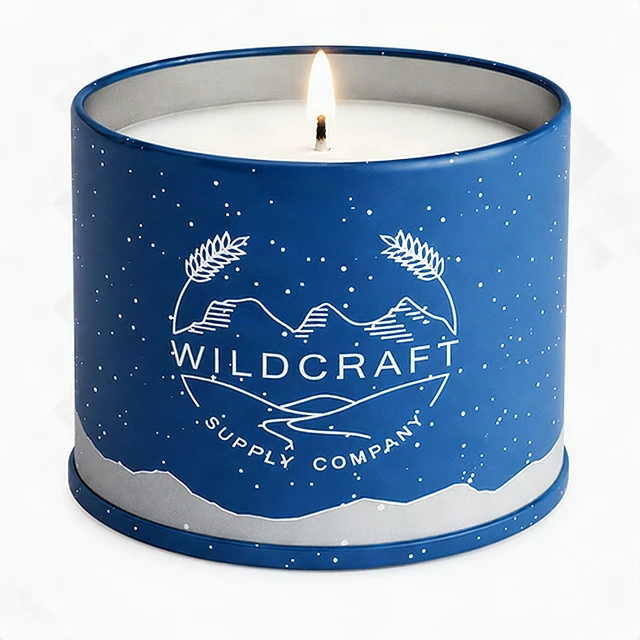 Main image of Citronella Candle 100% Soy Wax Natural Outdoor Indoor Scented Candle Blue 1-Pack