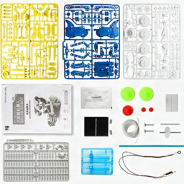 Alt view image 5 of 6 - Solar Power Robot Kit 11-in-1 Kids STEM Electronic Learning Toy Ages 8+ New