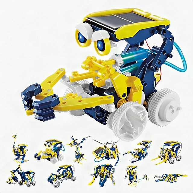 Alt view image 6 of 6 - Solar Power Robot Kit 11-in-1 Kids STEM Electronic Learning Toy Ages 8+ New