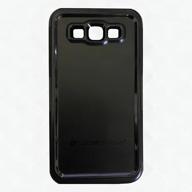 Alt view image 2 of 2 - Boost Mobile B-Tact Dual Layer Shockproof Case Samsung Galaxy J7 Perx Black New