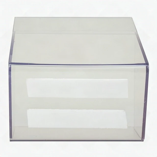 Alt view image 6 of 7 - Clear Gray Plastic Dump Bin Slatwall Retail Display Shelf 6x5.5x4.25 Storage New
