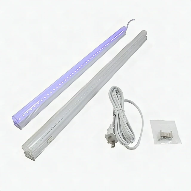 Alt view image 3 of 5 - Utilitech 22.8-Inch 9W LED Plug-In Under Cabinet Light Bar Black with Clips New