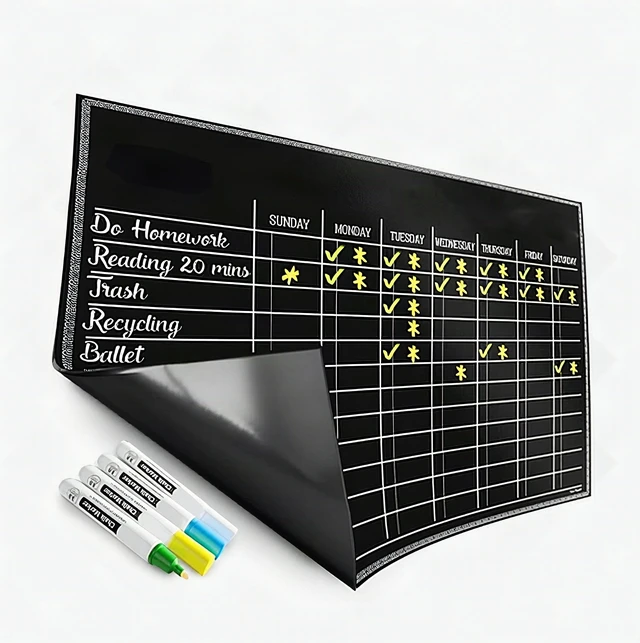 Alt view image 6 of 6 - Altatac Magnetic Daily Reward Chore Chart Dry Erase Board 17x12 for Kids & Adults with Markers and Large Eraser, Refrigerator or Wall Hanging Planner, Office Supplies, 1 Pack