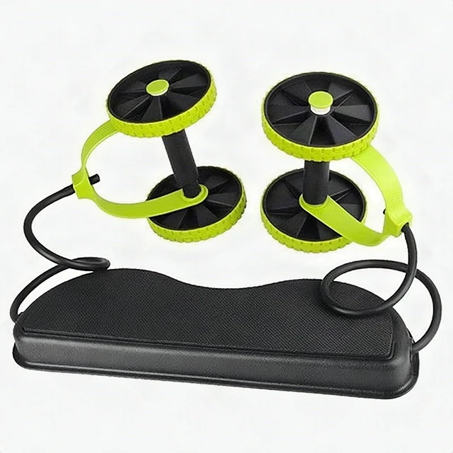 Main image of 10-in-1 Ab Roller Wheel Kit Resistance Bands Knee Pad Core Abdominal Workout New