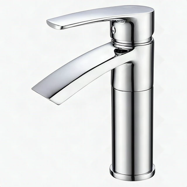 Main image of Eisen Home Ariana 7" Single Hole Bathroom Vanity Sink Faucet Polished Chrome New