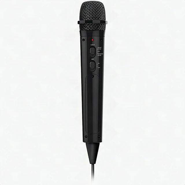 Main image of Singing Machine SMM-205 Wired Portable 10ft Cord Karaoke Microphone - Black