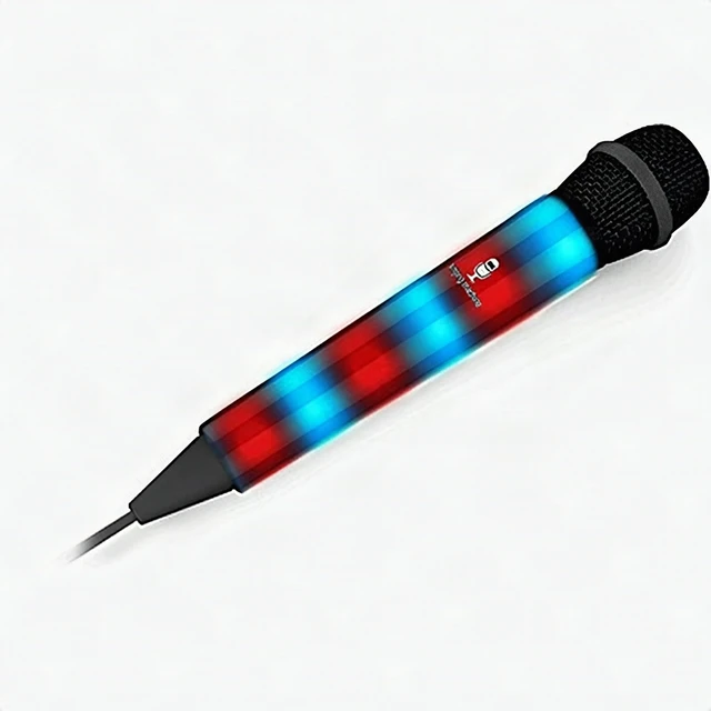 Alt view image 3 of 7 - Singing Machine SMM-205 Wired Portable 10ft Cord Karaoke Microphone - Black