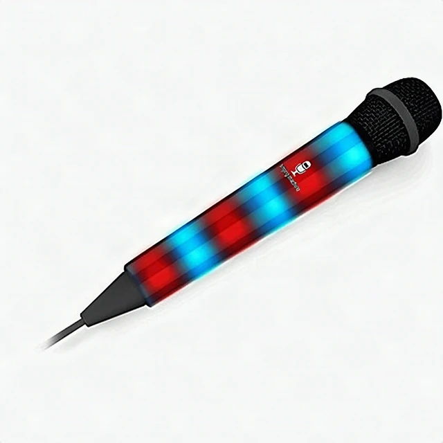 Alt view image 7 of 7 - Singing Machine SMM-205 Wired Portable 10ft Cord Karaoke Microphone - Black