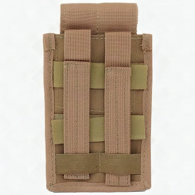 Alt view image 2 of 7 - Every Day Carry Tactical Hook-and-Loop fastener & MOLLE 5.56 Single Magazine Pouch - Coyote Tan