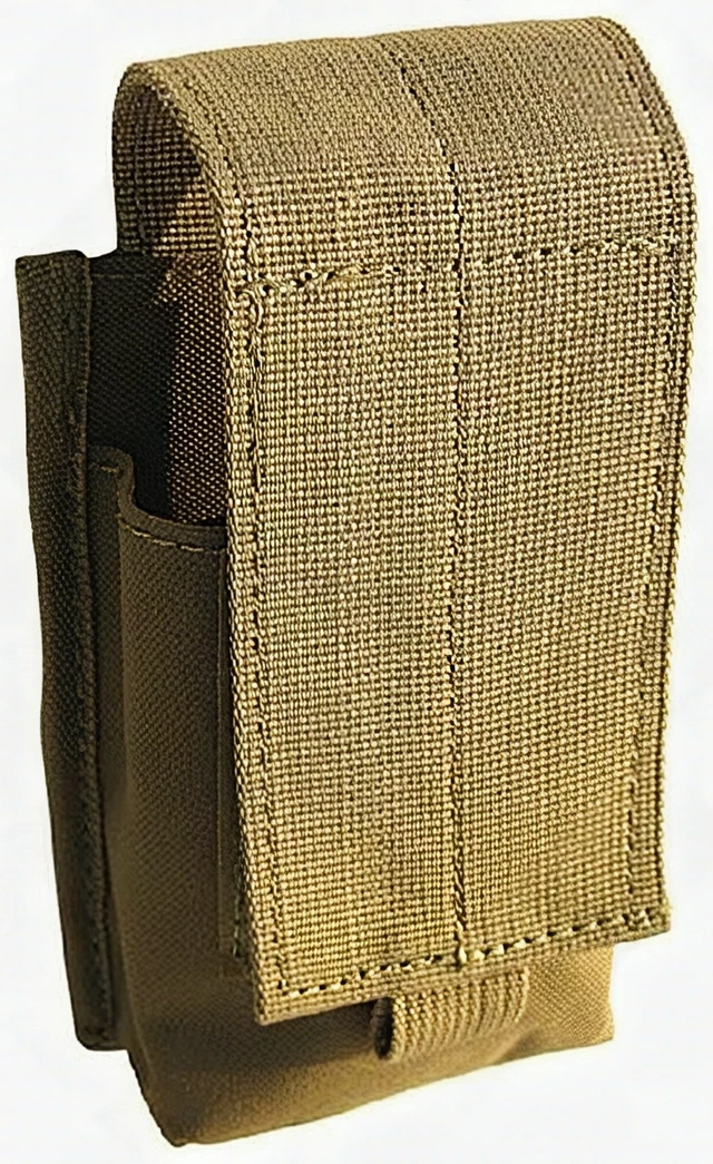 Alt view image 4 of 7 - Every Day Carry Tactical Hook-and-Loop fastener & MOLLE 5.56 Single Magazine Pouch - Coyote Tan