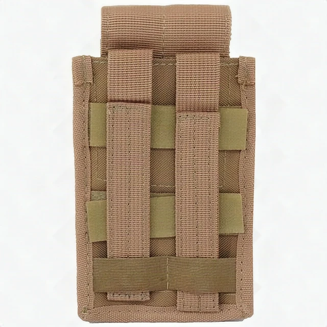 Alt view image 6 of 7 - Every Day Carry Tactical Hook-and-Loop fastener & MOLLE 5.56 Single Magazine Pouch - Coyote Tan