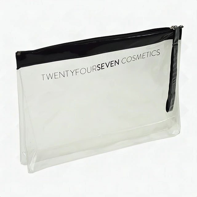 Alt view image 3 of 5 - Clear Makeup Bag Travel Cosmetic Organizer Transparent Toiletry Pouch TSA - New