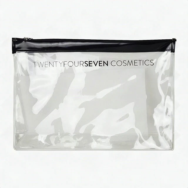 Main image of Clear Makeup Bag Travel Cosmetic Organizer Transparent Toiletry Pouch TSA - New