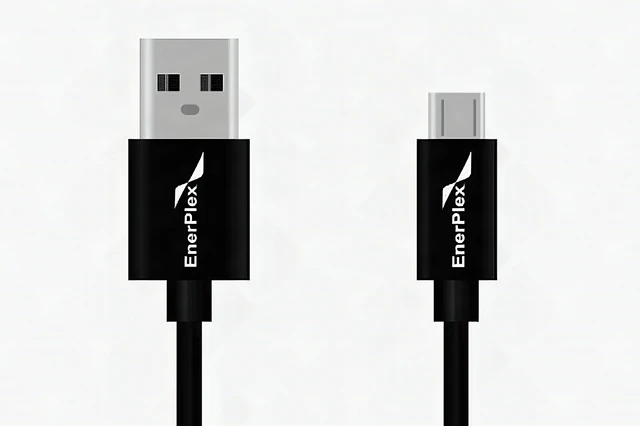 Alt view image 3 of 7 - EnerPlex Tablet & Smartphone 1.5 ft microUSB Charge and Sync Data Cable - Black