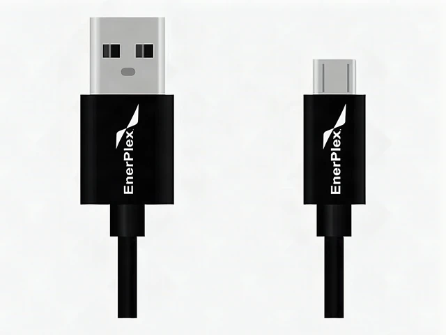 Alt view image 7 of 7 - EnerPlex Tablet & Smartphone 1.5 ft microUSB Charge and Sync Data Cable - Black