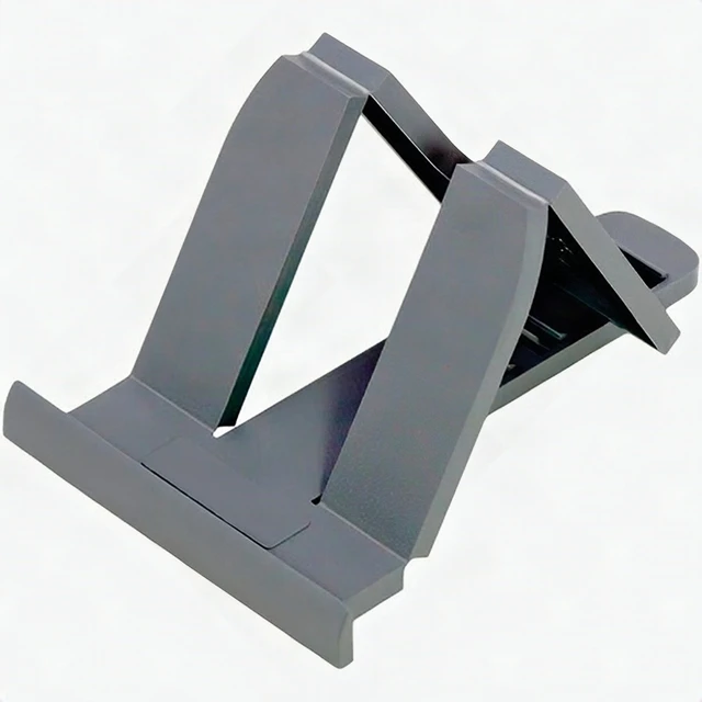 Alt view image 4 of 4 - Portable 2-Layer Phone Tablet Stand Holder Desk Mount Universal Adjustable Grey