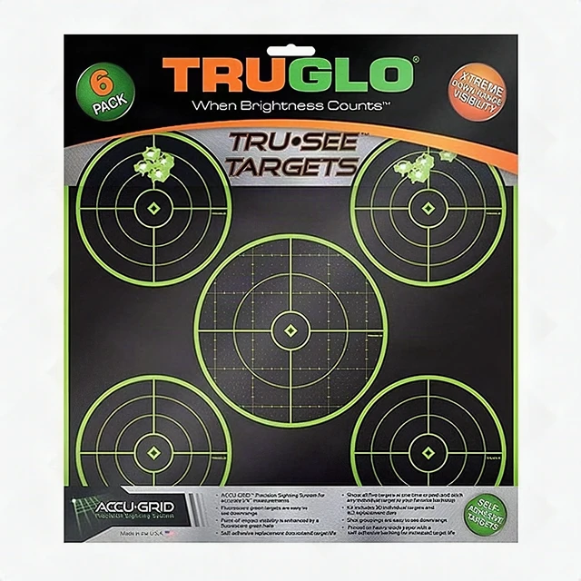 Alt view image 5 of 6 - TRUGLO TG11A6 TRUGLO TRU-SEE REACTIVE TARGET 5 BULL 6-PACK