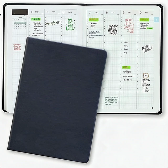 Alt view image 6 of 7 - 2019 Dated Diary 24-Hour Week to View Planner Monthly Views Organizer - New