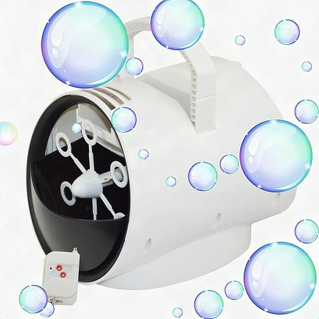Main image of Automatic Bubble Machine Blower Maker Kids Indoor Outdoor Party Toy White New