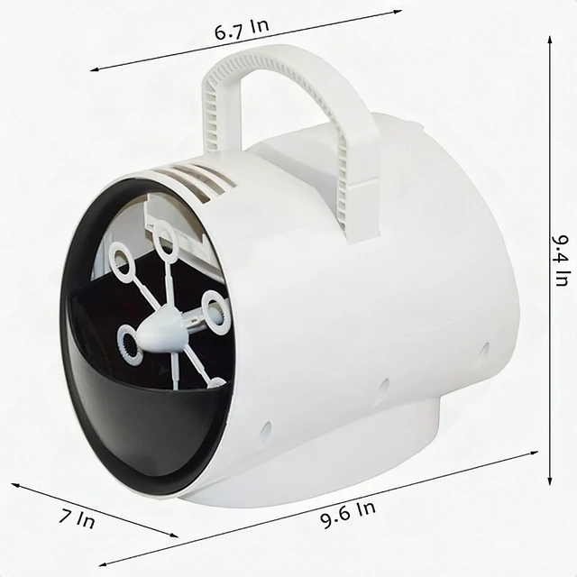 Alt view image 4 of 7 - Automatic Bubble Machine Blower Maker Kids Indoor Outdoor Party Toy White New