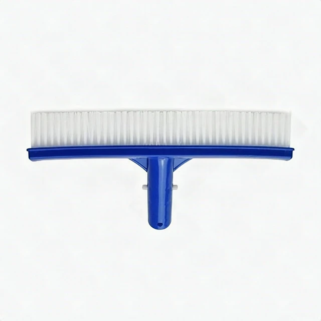 Alt view image 3 of 7 - 10" Heavy Duty Swimming Pool Brush Vacuum Head Floor Wall Cleaner Blue - New
