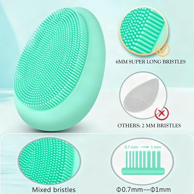 Alt view image 5 of 7 - 18pcs Reusable Makeup Remover Pads Facial Cleansing Brush Storage Pouch Set New
