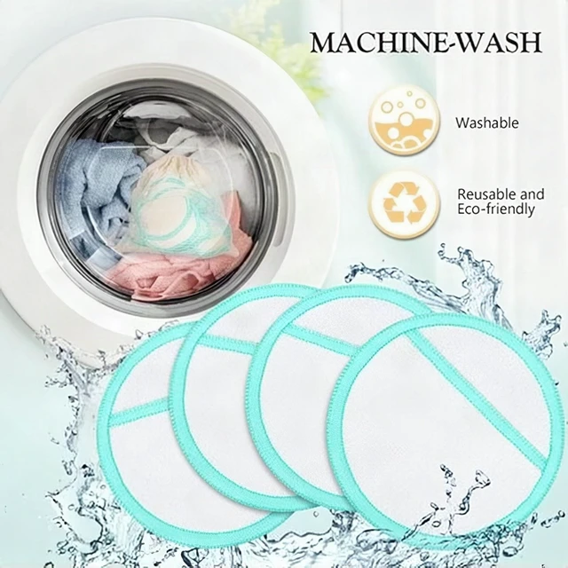Alt view image 6 of 7 - 18pcs Reusable Makeup Remover Pads Facial Cleansing Brush Storage Pouch Set New
