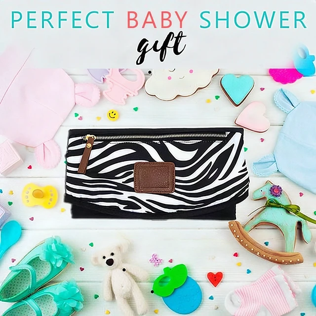 Alt view image 3 of 4 - Portable Baby Diaper Changing Pad Waterproof Foldable Travel Mat White Black New
